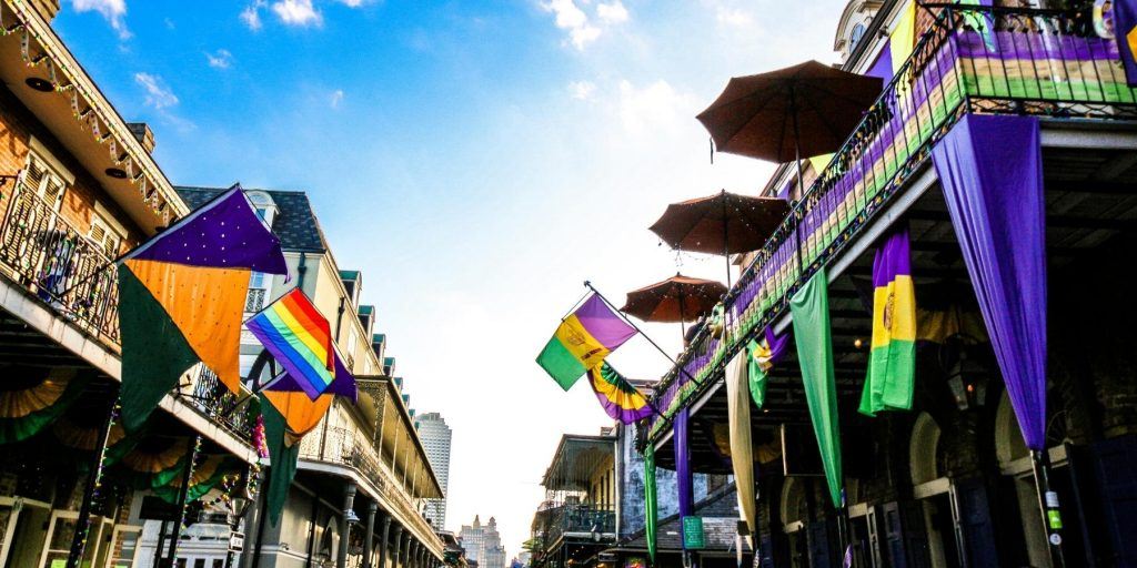 Colorful New Orleans street