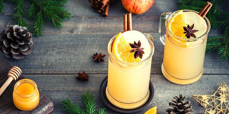 Warm Werther's Hot Toddy cocktails