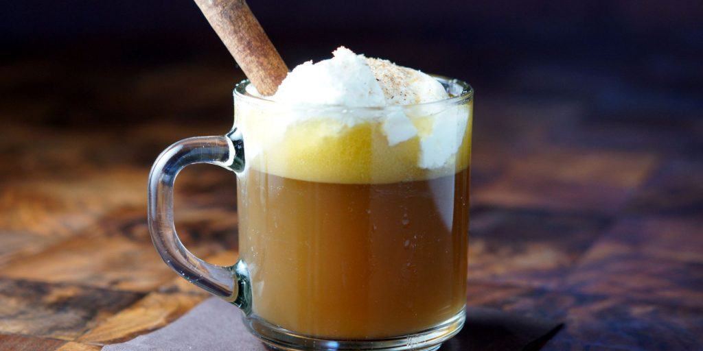 Classic hot buttered rum