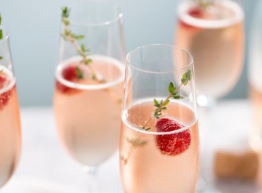 Strawberry Champagne Cocktail