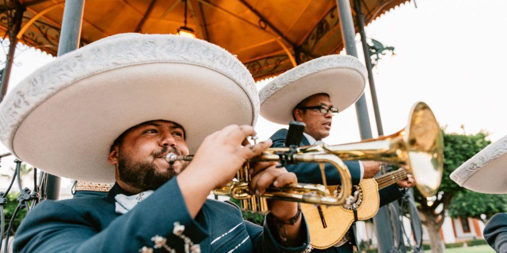 Mariachi band playing