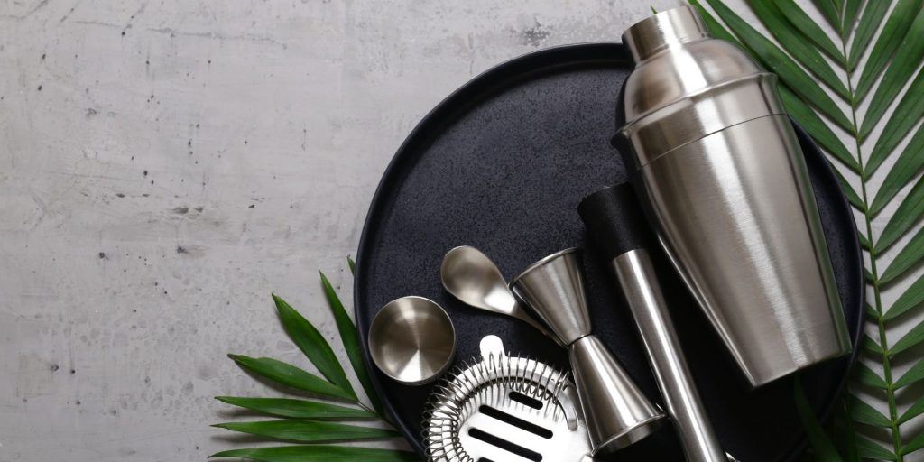 Cocktail shaker and other cocktail tools