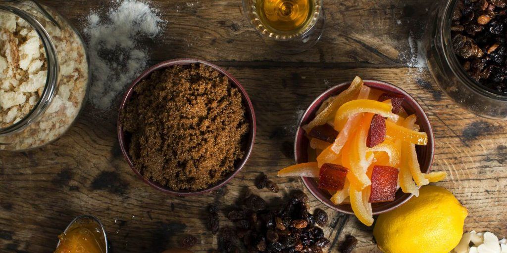 Christmas Pudding Vodka ingredients from above