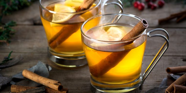 Two Hot Toddy Bourbon cocktails