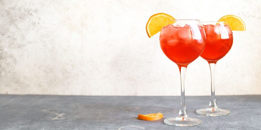 Tomato Spritz cocktail  