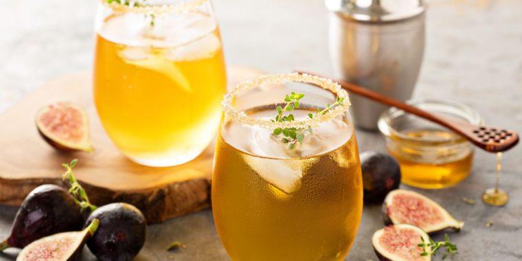 Sweet and zingy honey syrup cocktails to whip up at home