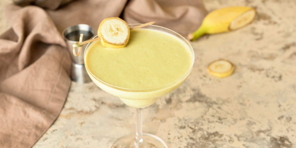 Sweet, boozy Nuclear Banana Daiquiri cocktail 