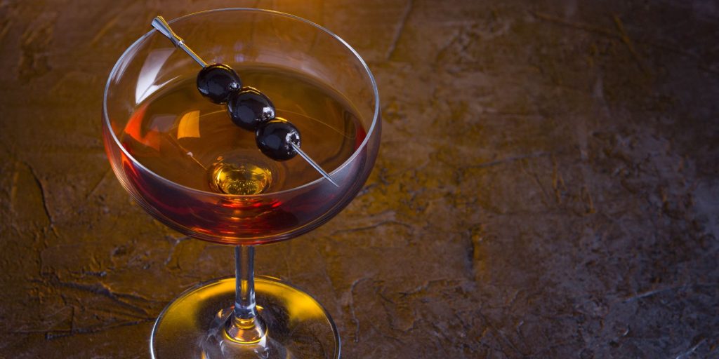A marvelously sauve Irish Manhattan Cocktail