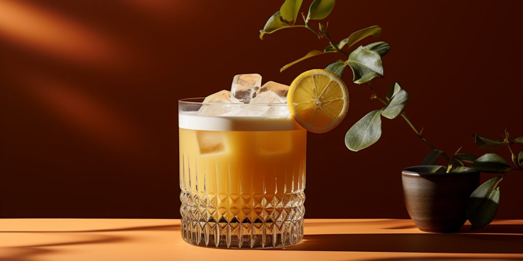 Lychee Whiskey Sour 