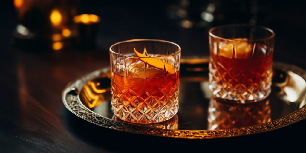 Pumpkin Sazerac cocktails