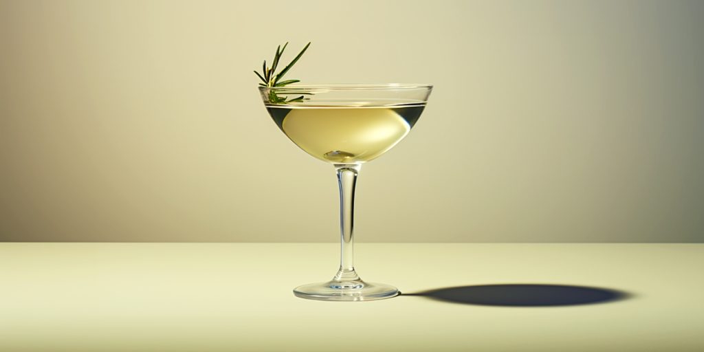 Reverse Martini in a coupe glass