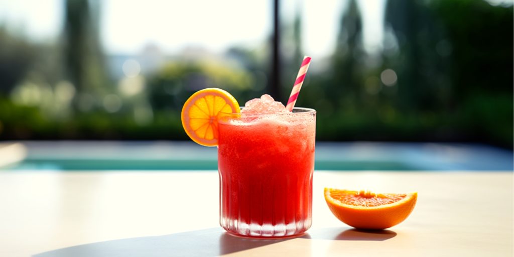 Frozen Negroni served poolside