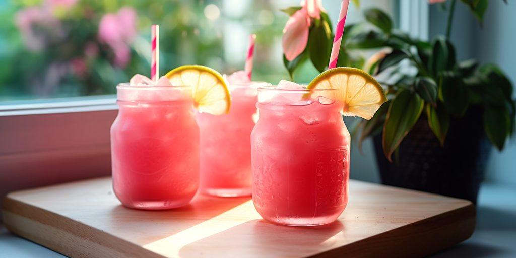 Vodka Pink Lemonade Slushies