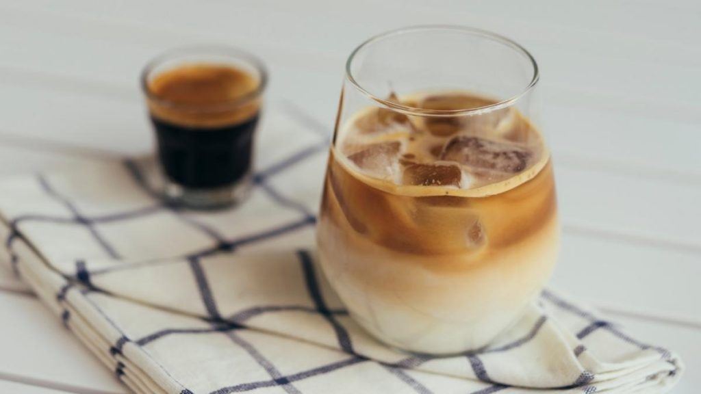 bourbon and iced coffee cocktail
