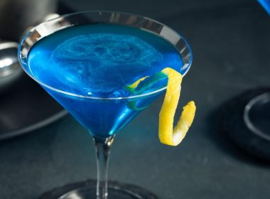Go Island-Style with a Blue Martini Cocktail