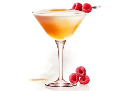Classic illustration of a French Martini