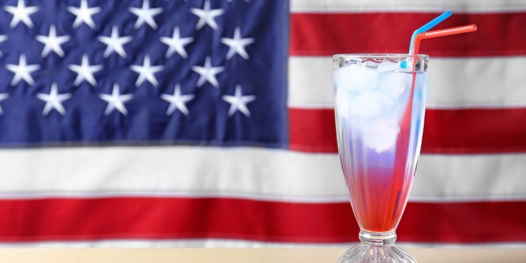 Red White & Blue Cocktail