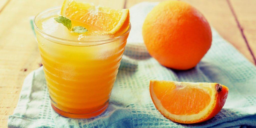Bright orange Screwdriver cocktail