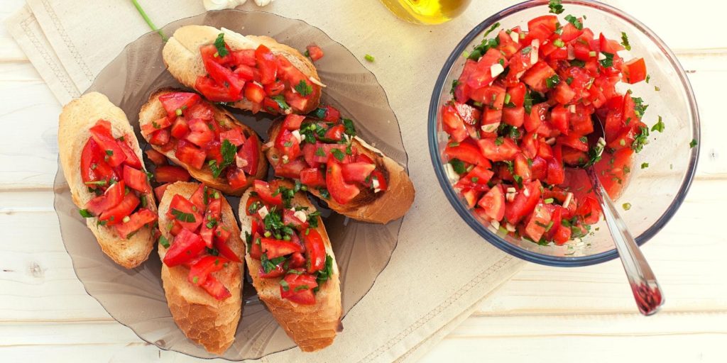 Fresh tomato Bruschetta