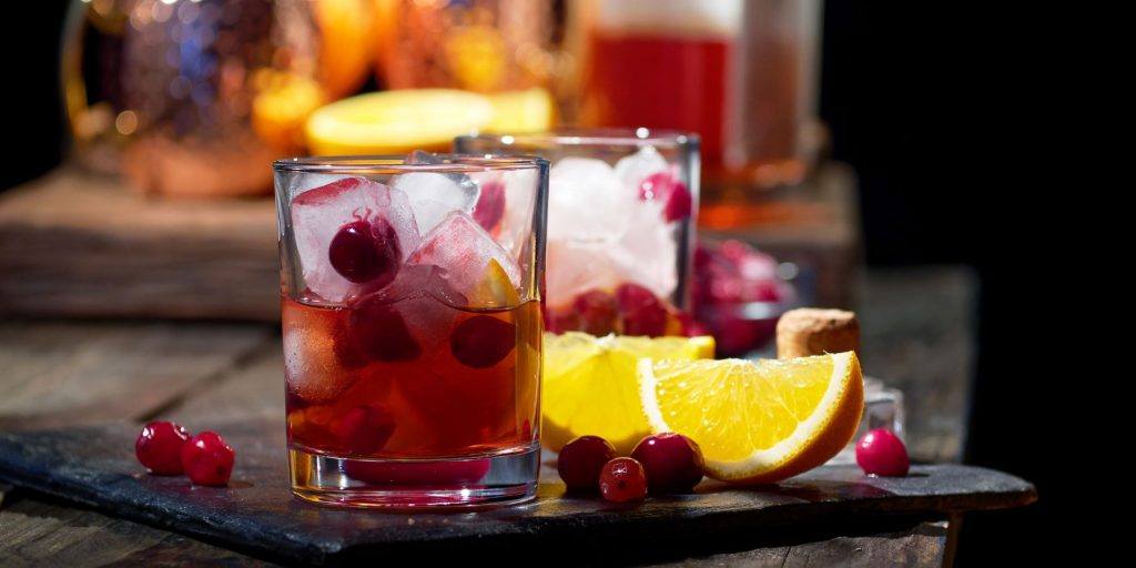 Cranberry Orange Whiskey Sour