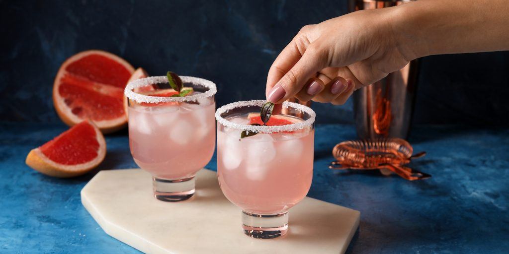 Two Grapefruit Margaritas