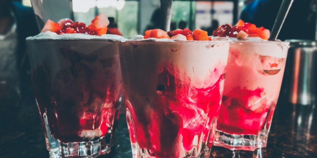 Three Strawberry Party Cocktails