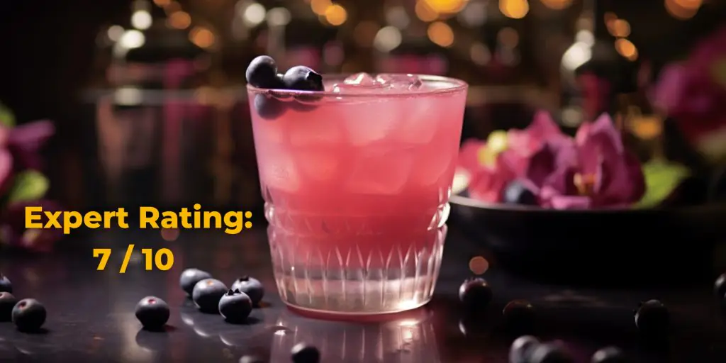 The Purple Cat cocktail with rating