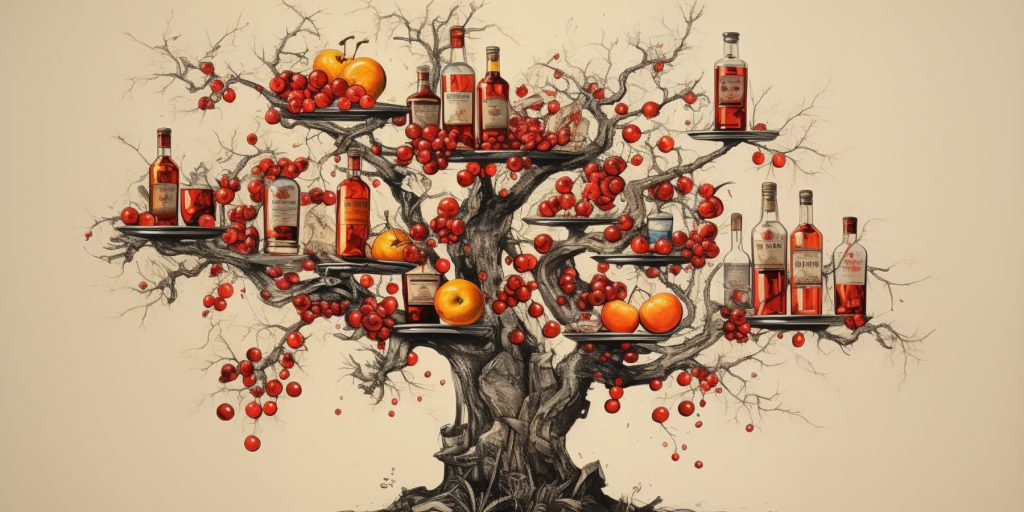 Illustration of Negroni Family Tree