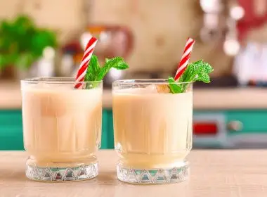 Peppermint White Russian Mocktail
