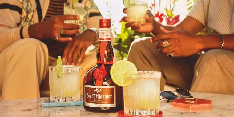 A bottle of Grand Marnier and Grand Margaritas