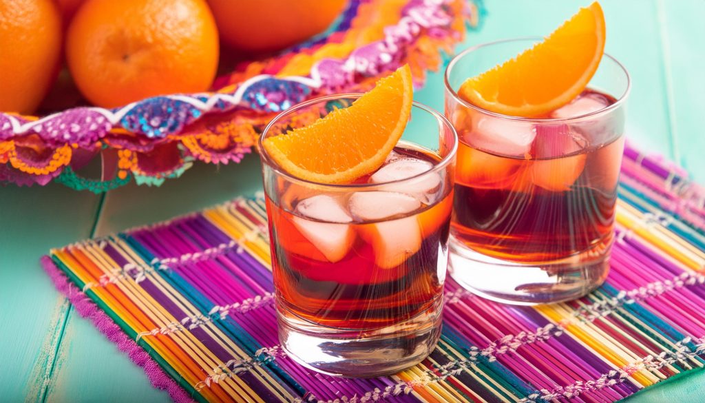 Two Oaxacan Negroni cocktails for Cinco de Mayo