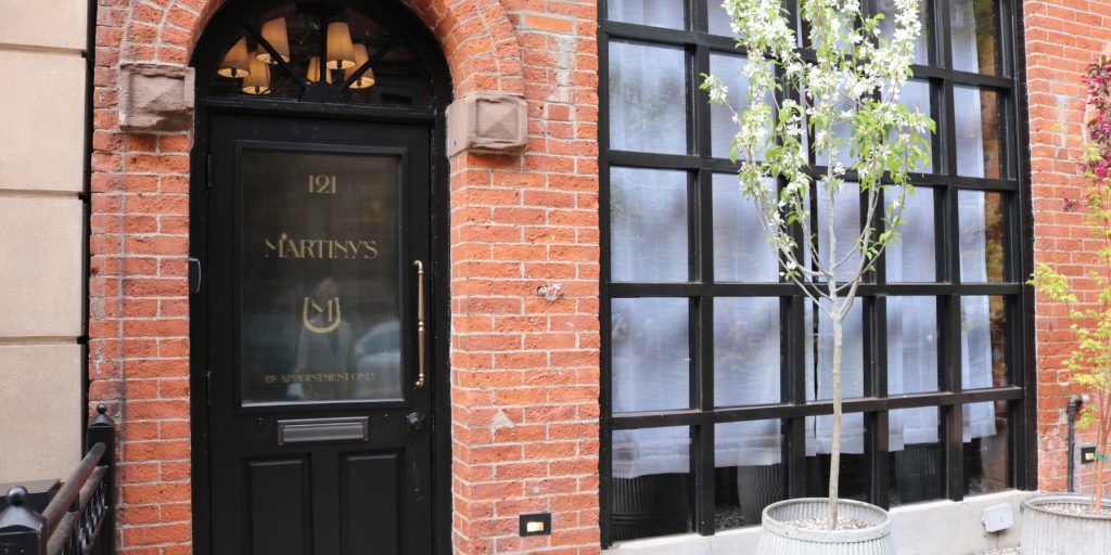 Exterior shot of Martiny's bar in New York